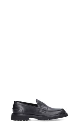 Trickers Sleek Leather Penny Loafers With Sturdy Rubber Sole