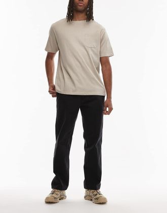 Obey Hardwork - Jeans dritti in denim neri-Nero