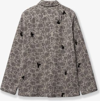 Woodbird Mens Shirt Jacket Melange Grey Cotton