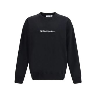 Off-white La Sudadera con Cuello Redondo y Flecha de Script - Sweatshirts & Hoodies - Hombre - Negro - L