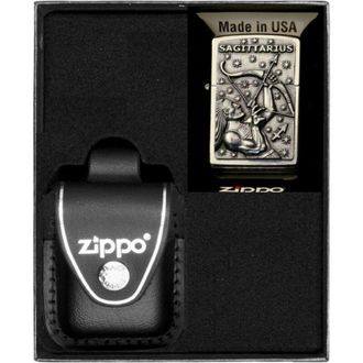 OEM Juego De Encendedores Zippo Zodiaco Sagitario Regalo De Sagitario N.&deg; 3