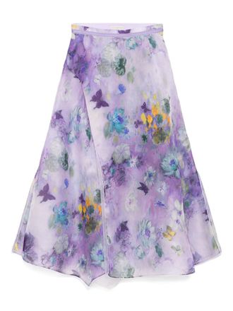 Shiatzy Chen printed skirt - Purple