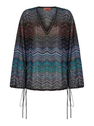 Missoni Chevron Lam Viscose Oversized Blouse