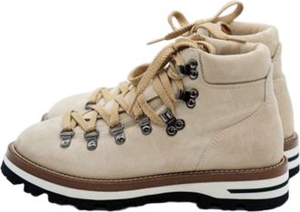 Monpiz Beige Cortina Suede Ski Snow Boots