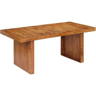 vidaXL Tavolo da Pranzo 180x90x75 cm in Legno Massello di Acacia vidaXL