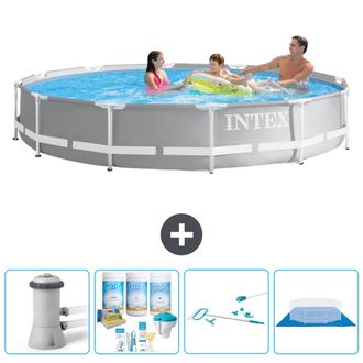 Intex Piscina Prism Frame Redonda - 366x76 Cm - 7-piezas S21068