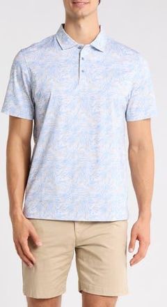 Bugatchi Short Sleeve Polo in Air Blue at Nordstrom Rack, Size Xxx-Large