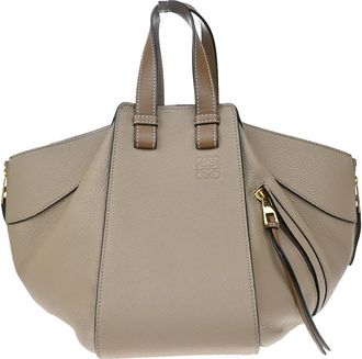 Loewe Hammock Leather Beige Leather Handbag (Pre-Owned)