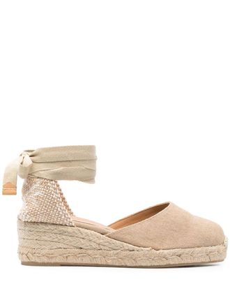 Castaner Espadrilles met sleehak - Beige