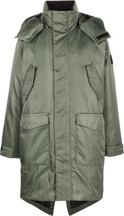 Calvin Klein Jeans Groene Puffer Donsjas Hyper Real - Heren - Parka Jassen - Groen - XL - Nylon - Jassen