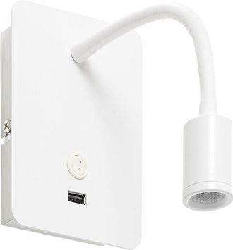 MDC Aplique reader flex + usb, 3W (blanco mate)