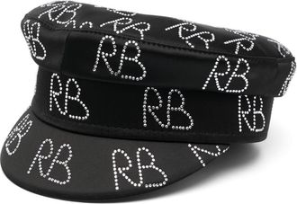 Ruslan Baginskiy Baker Boy Logo Strass Hat
