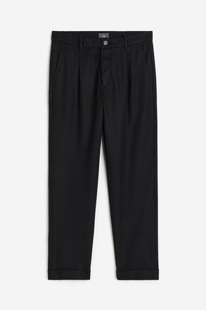 H&M Elegante Twillhose in Regular Fit - Schwarz