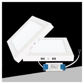 Trade Shop Trade Shop Traesio - Trade Shop - Plafoniera Pannello Led Quadrato 6 Watt Cct Tre Colorazione Di Luce P120b-q3c