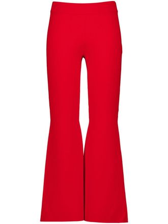 Stella McCartney Pantaloni in tessuto fino - Rosso