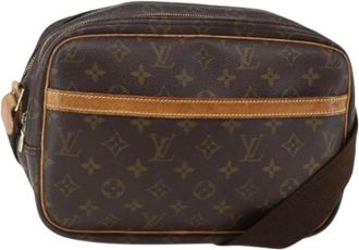 Louis Vuitton Pre-owned Cross Body Bags, female, Brown, Size: ONE SIZE Pre-owned Vintage Canvas Cross Body Bag