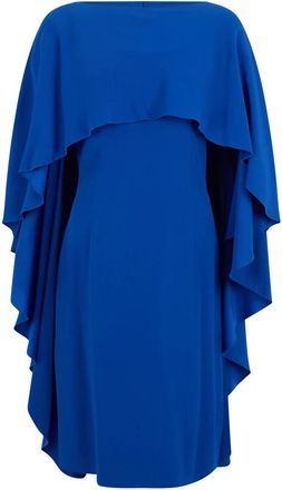 Alberta Ferretti Elegante Jurk met Boot Hals - Dames - Feestkleedjes - Blauw - M - Kleedjes