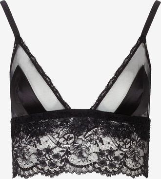 Dolce & Gabbana Sport-B&uuml;stenhalter aus Spitze und Satin