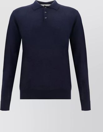 Golden Goose virgin wool long-sleeve polo shirt
