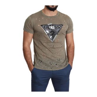 Guess Uomo, Top, Marrone, M, new
