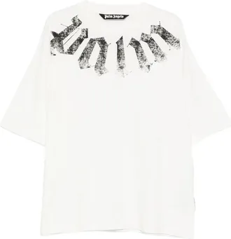 Palm Angels Big Neck Logo Printed T-shirt