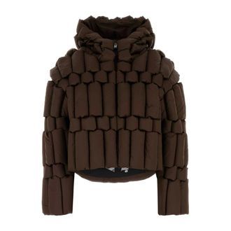 RAXXY Winter Jackets, female, Brown, Size: S Hooded Down Jacket