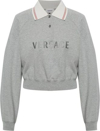 Versace Donna, Top, Grigio, L, new