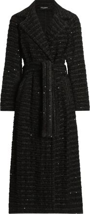 Dolce & Gabbana Cappotto in tweed con paillettes - Nero