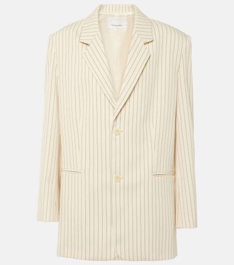 Frankie Shop Aiden pinstripe twill blazer