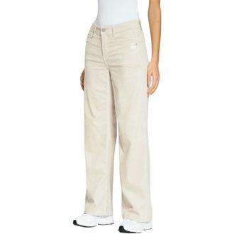 Gang 94Amelie Wide Broek - Dames - Broeken - Beige - Maat: W31 Corduroy