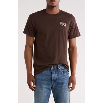 Riot Society LA Peanuts Cotton Graphic T-Shirt in Brown at Nordstrom Rack, Size Xx-Large