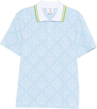 Casablanca Polo con logo - Blu