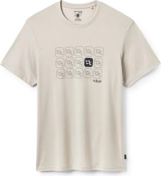 RAB Crimp Repeat Tee Funktionsshirt f&uuml;r Herren | beige