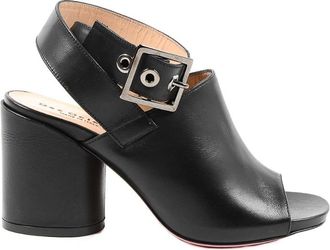 Dee Ocleppo Leren Gesp Sandalen Middenhoge Hak Stijl