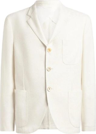 Etro Outerwear Etro - Heren - Blazers - Wit - S - Jassen