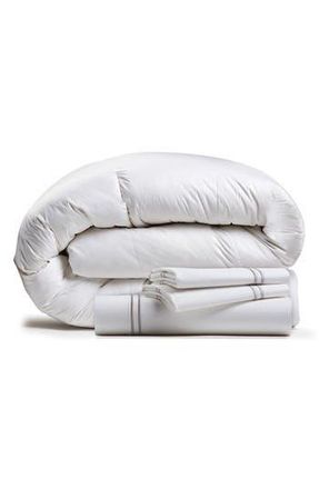 Ella Jayne Home Luxurious All Season 550 Fill Power Down Comforter in Stone at Nordstrom Rack, Size California King