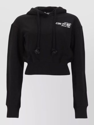 Versace Jeans Couture knitwear hooded top graphic logo design