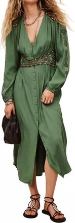 BA&SH Tina Dress In Green