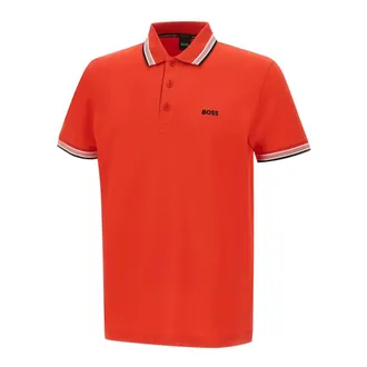 HUGO BOSS Tops, Heren, Rood, S, Katoen, Paddy Polo Shirt