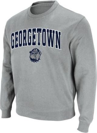 Colosseum Mens Colosseum Gray Georgetown Hoyas Arch & Logo Crew Neck Sweatshirt at Nordstrom, Size Xx-Large
