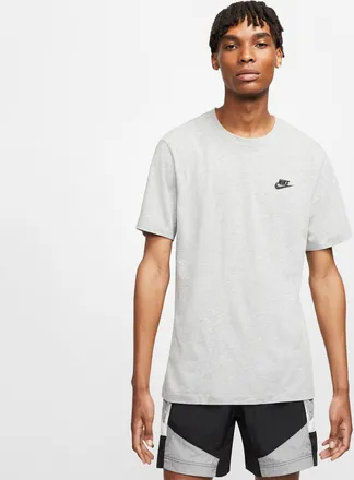 Nike Mens Nike Sportswear Club T-Shirt in Grey | AR4997-064