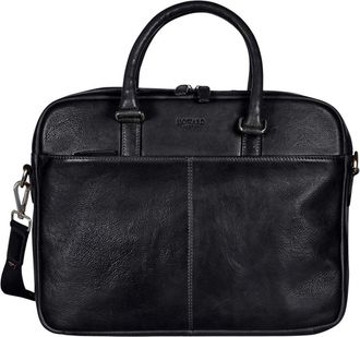 Howard London Laptop Bag Morris - Heren - Laptoptassen - Zwart - ONE Size - Leer - Tassen
