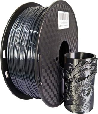 OEM Filamento De Seda Negra De 1,75 Mm, 1 Kg, Filamento Para Impresora 3d, Filamento Pla Met&aacute;lico Brillante, Material De Impresi&oacute;n 3d Fdm, Filamento De Se