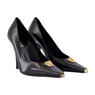 Versace Womens Leather Calfskin Pump Black