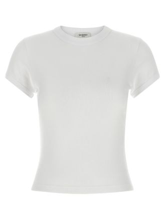 Saint Laurent White Crew Neck T-Shirt