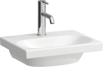 Laufen Laufen - Lua Lavabo Con Enjuague Manual, 1 Agujero Para Grifo, Sin