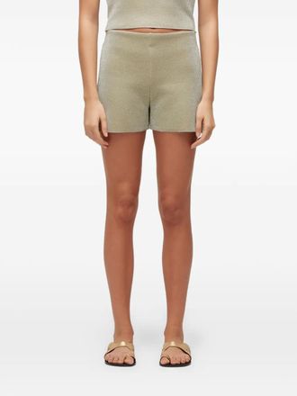 Osklen Shorts met metallic-effect - Beige