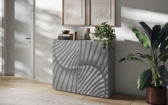 Inosign Highboard »Snake, Kommode, Anrichte, Stauraummöbel, Höhe 123 cm, Breite 121 cm« moderne Wohnmöbel, 2 Türen, viel Stauraum, stilvoll und funktional