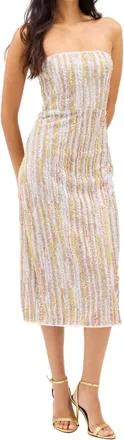 Allison New York Kai Midi Dress In Blush Multi