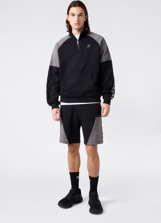 Champion Sweatshorts CHAMPION Sports-inspired Interlock Shorts with Tape detailing, Herren, Gr. XXL, N-Gr, nbk, dgg, Obermaterial: 82% Baumwolle, 18% Polyester